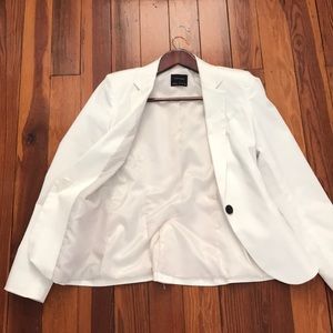 Zara basic white blazer